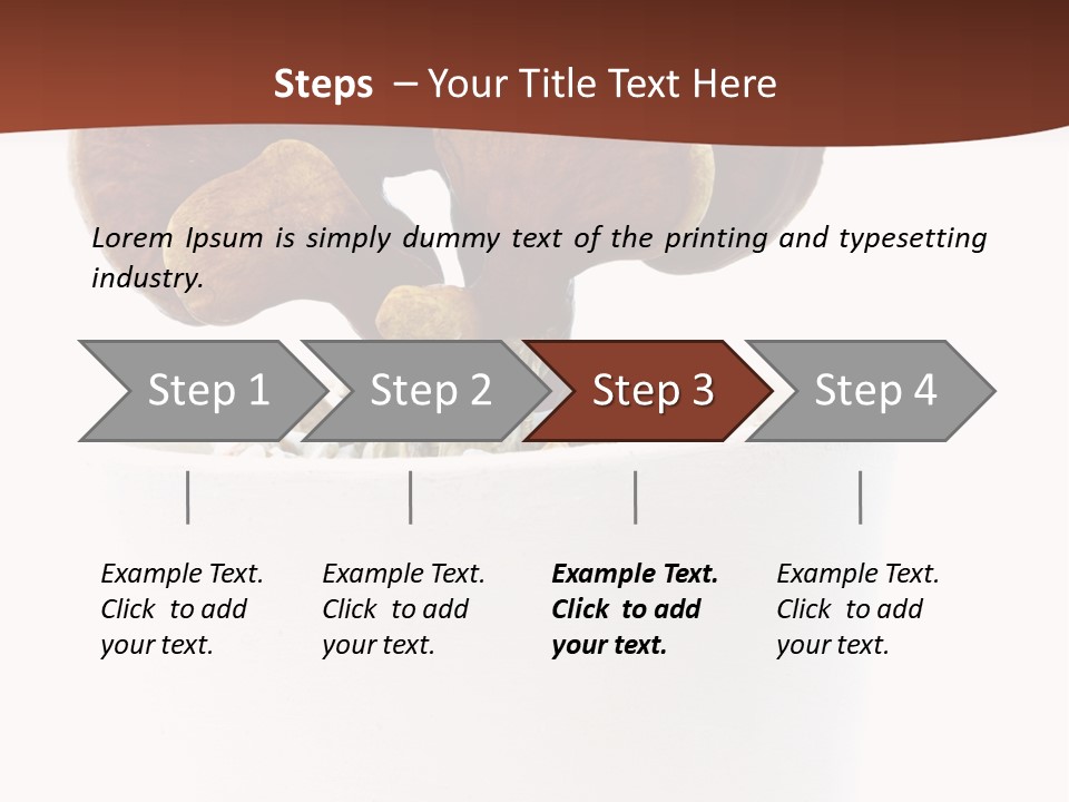 Mushroom Chinese Nature PowerPoint Template
