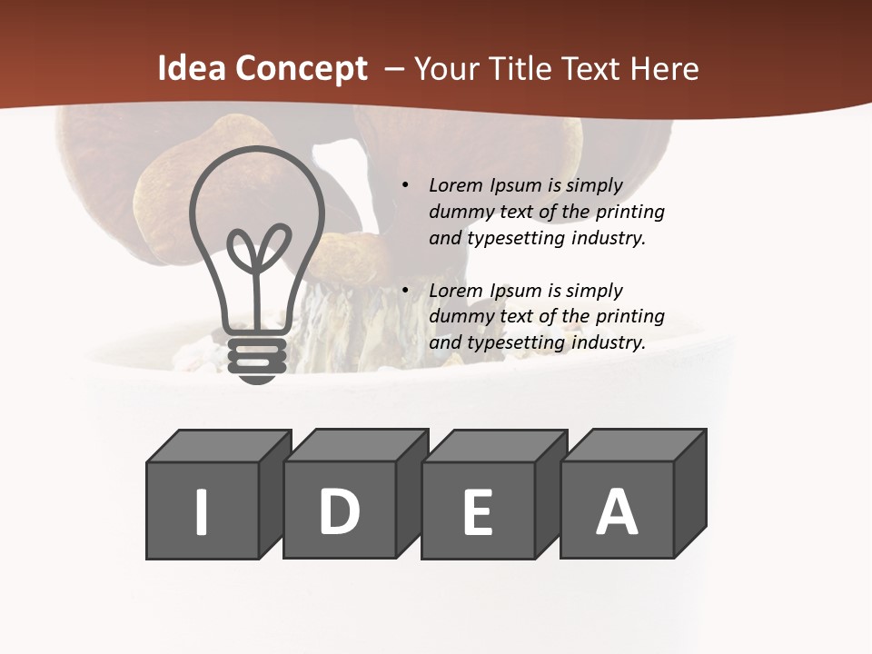 Mushroom Chinese Nature PowerPoint Template