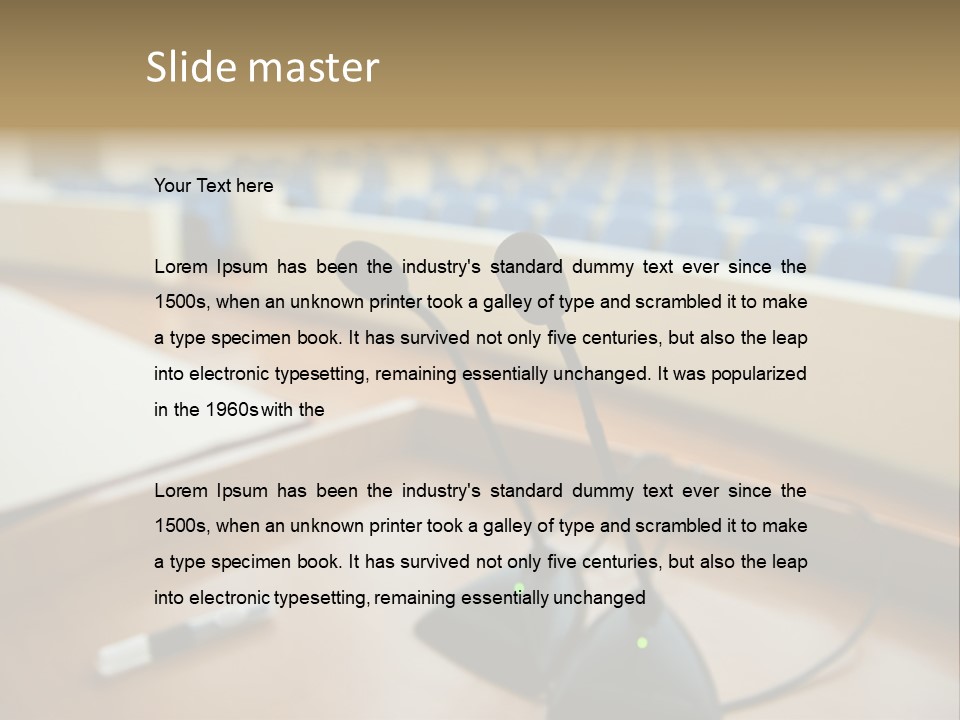 Party News Wooden PowerPoint Template