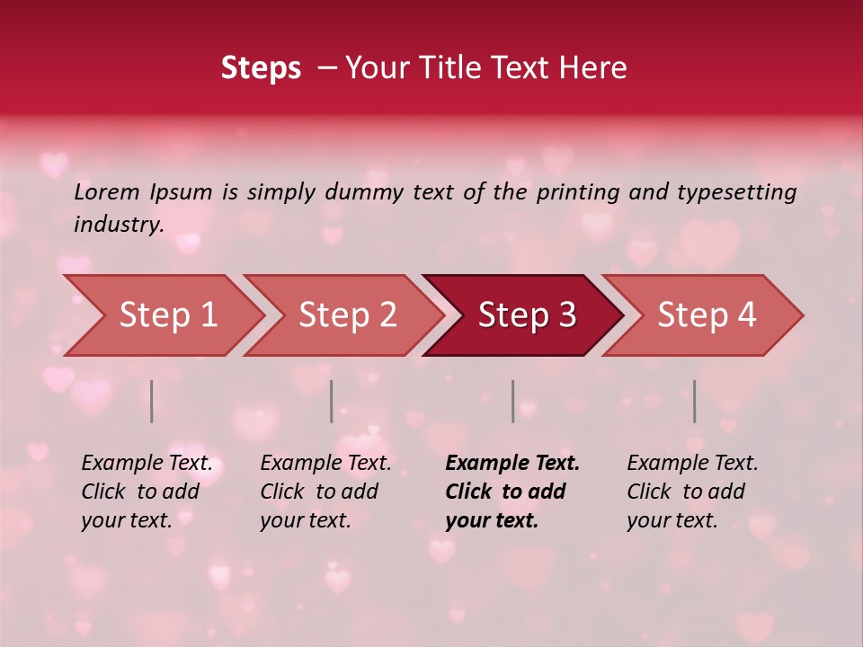 Backdrop Romance Pink PowerPoint Template