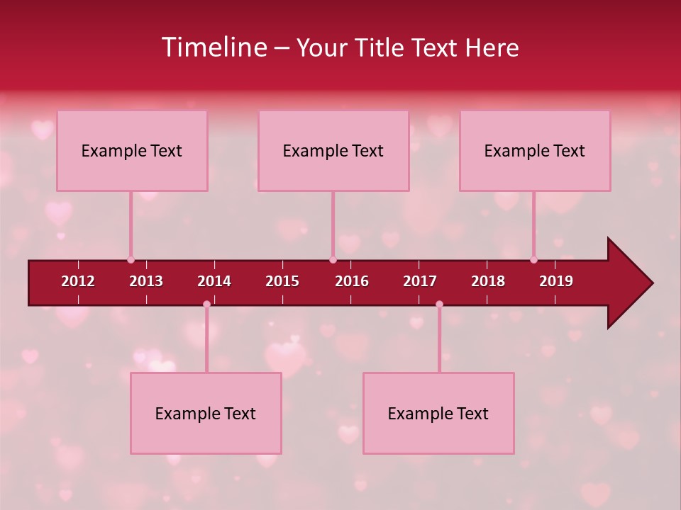 Backdrop Romance Pink PowerPoint Template