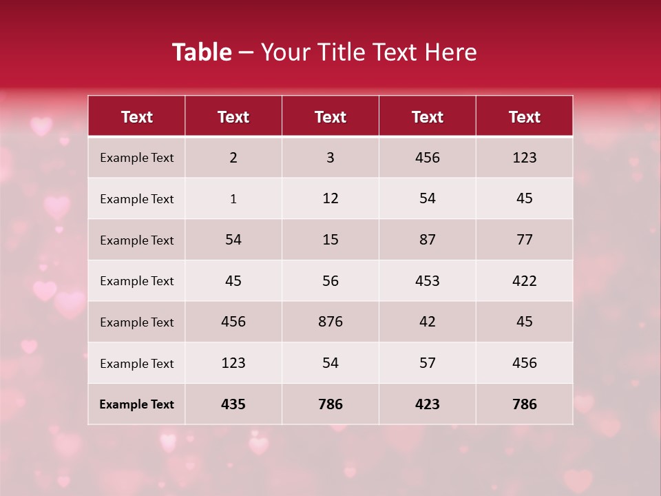 Backdrop Romance Pink PowerPoint Template