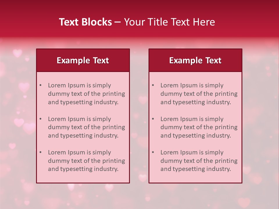 Backdrop Romance Pink PowerPoint Template