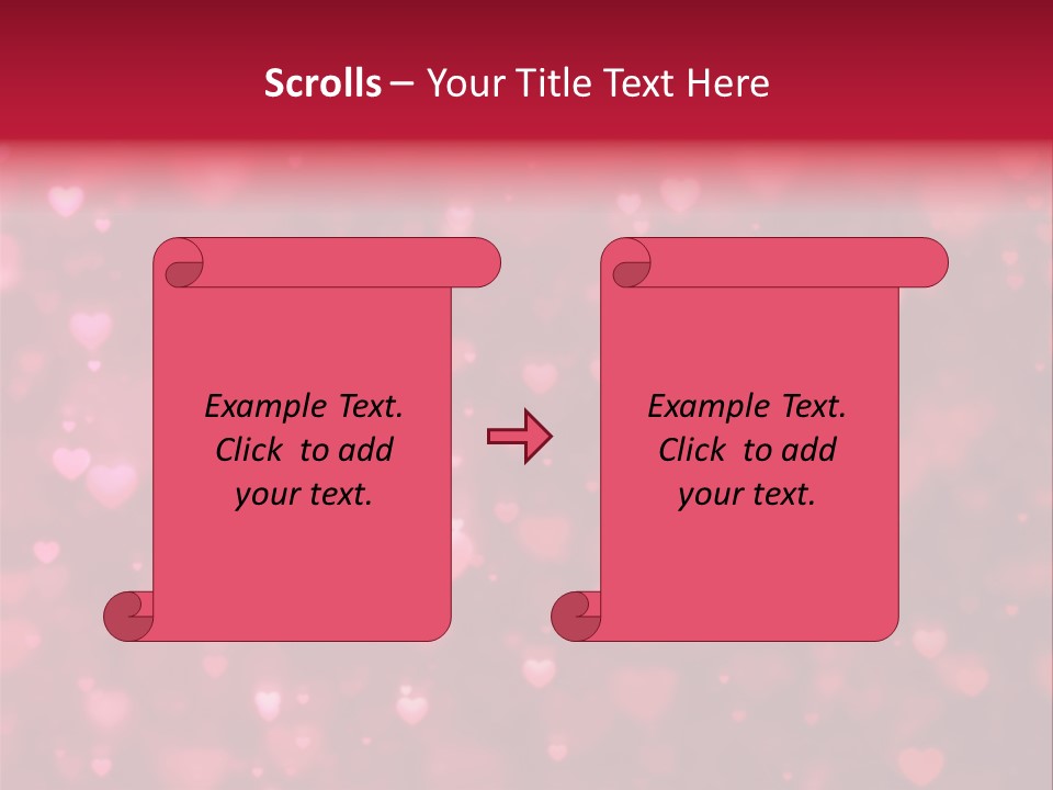 Backdrop Romance Pink PowerPoint Template