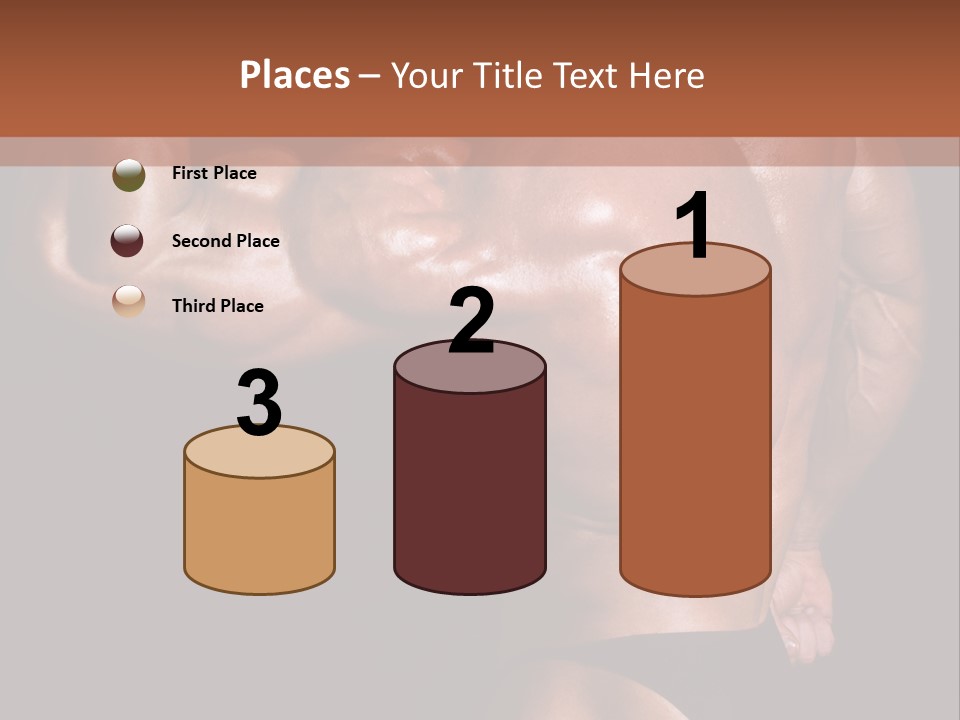 Torso Nipple Black PowerPoint Template