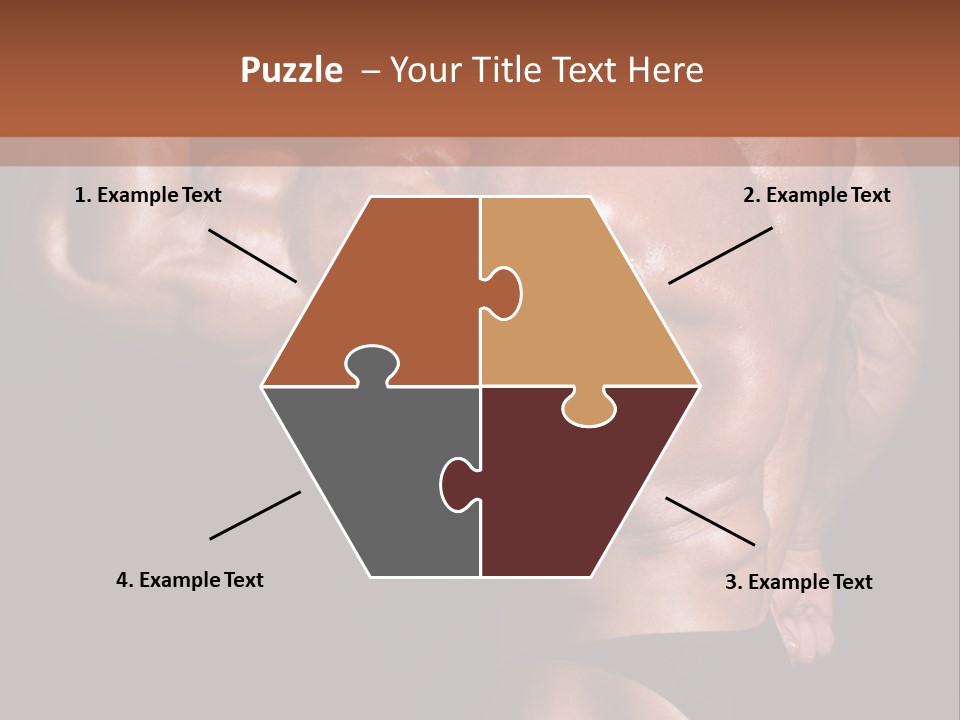 Torso Nipple Black PowerPoint Template