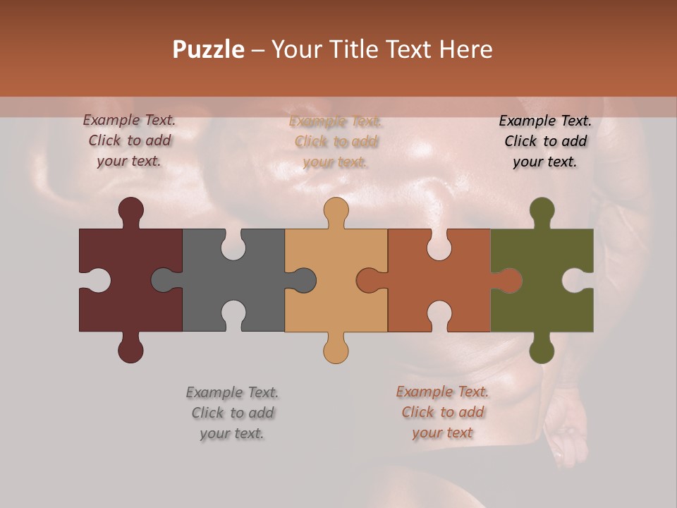 Torso Nipple Black PowerPoint Template