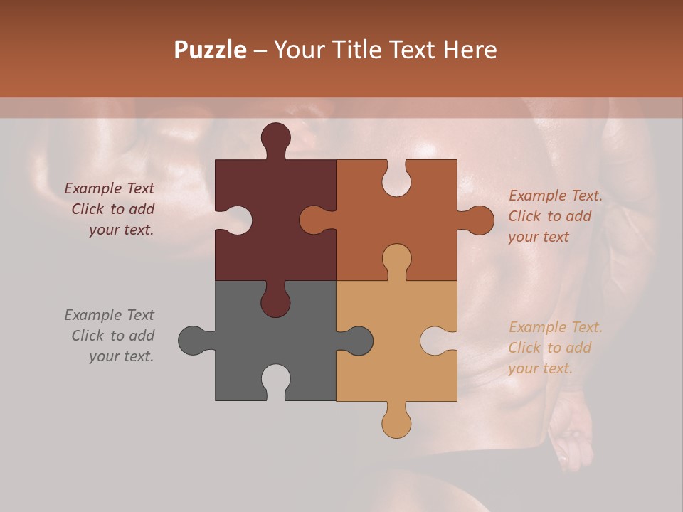 Torso Nipple Black PowerPoint Template