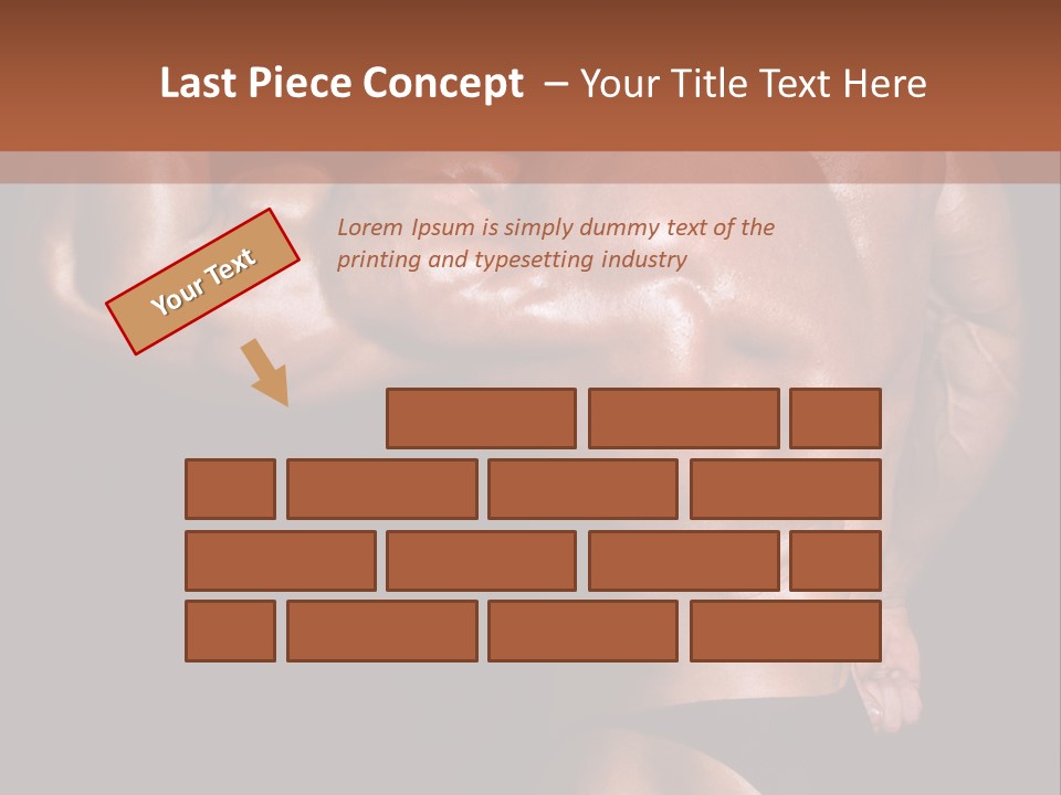 Torso Nipple Black PowerPoint Template