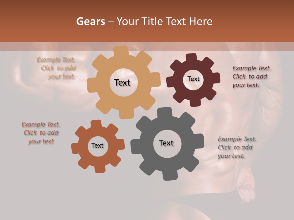 Torso Nipple Black PowerPoint Template