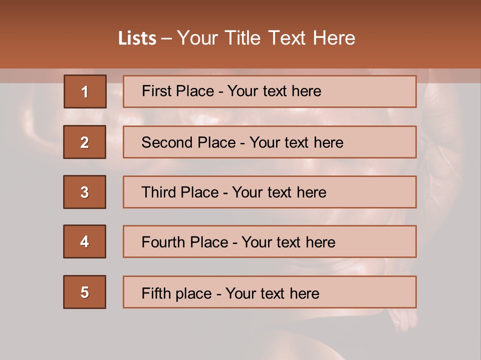 Torso Nipple Black PowerPoint Template