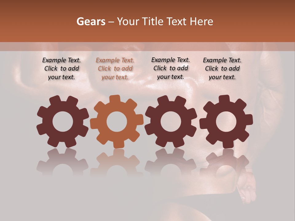 Torso Nipple Black PowerPoint Template