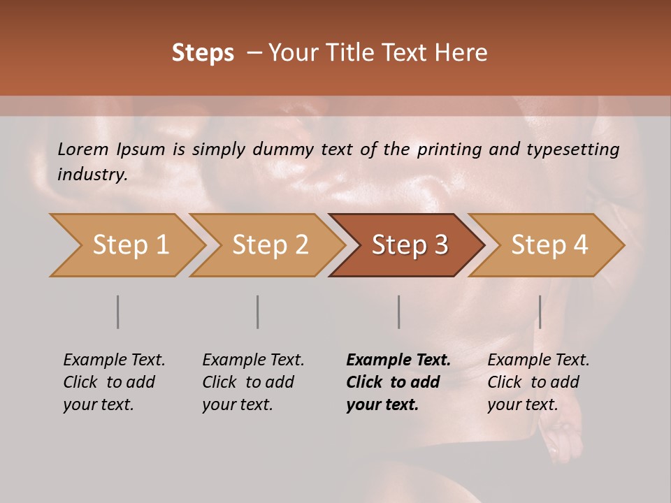 Torso Nipple Black PowerPoint Template