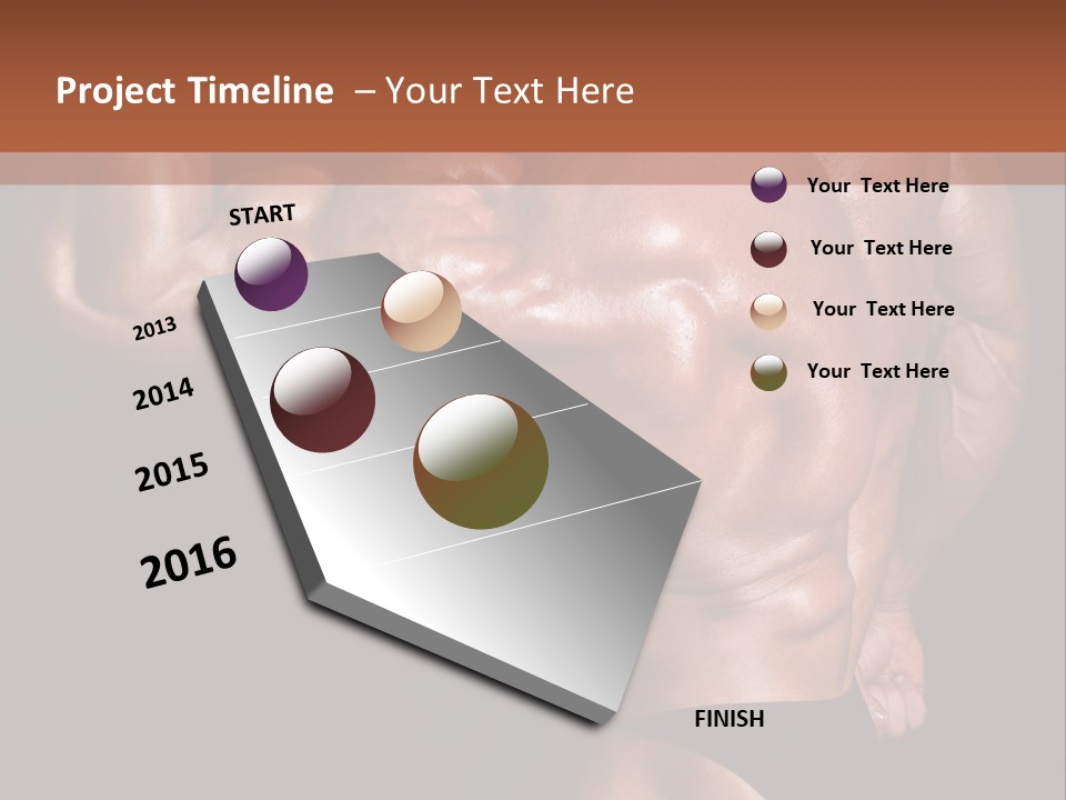Torso Nipple Black PowerPoint Template