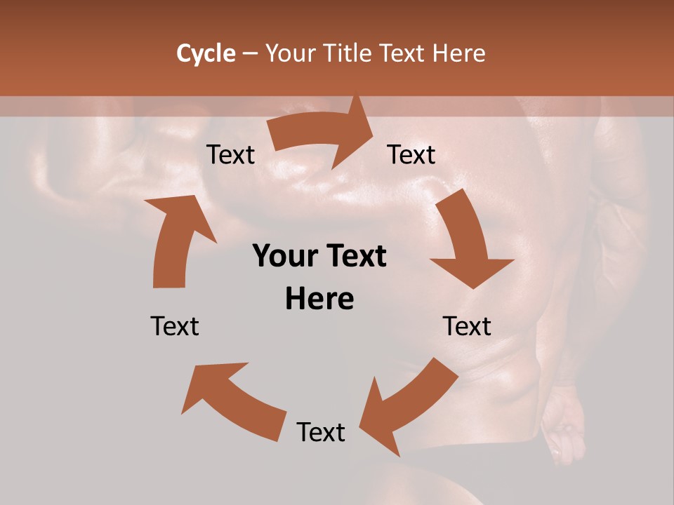 Torso Nipple Black PowerPoint Template