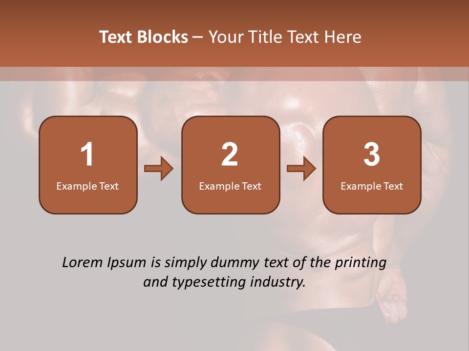 Torso Nipple Black PowerPoint Template