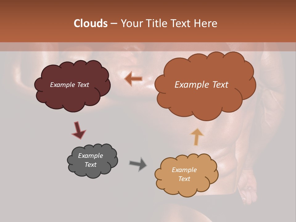 Torso Nipple Black PowerPoint Template