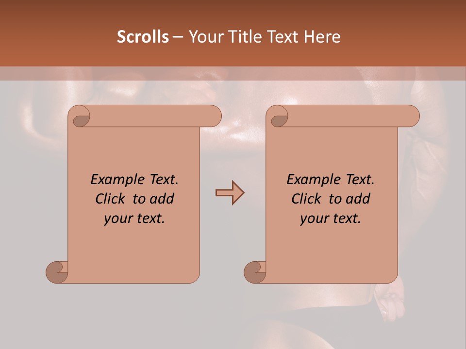 Torso Nipple Black PowerPoint Template