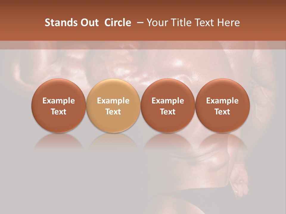 Torso Nipple Black PowerPoint Template