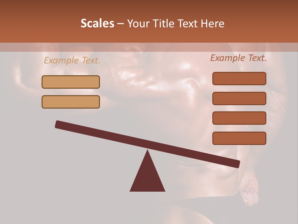 Torso Nipple Black PowerPoint Template