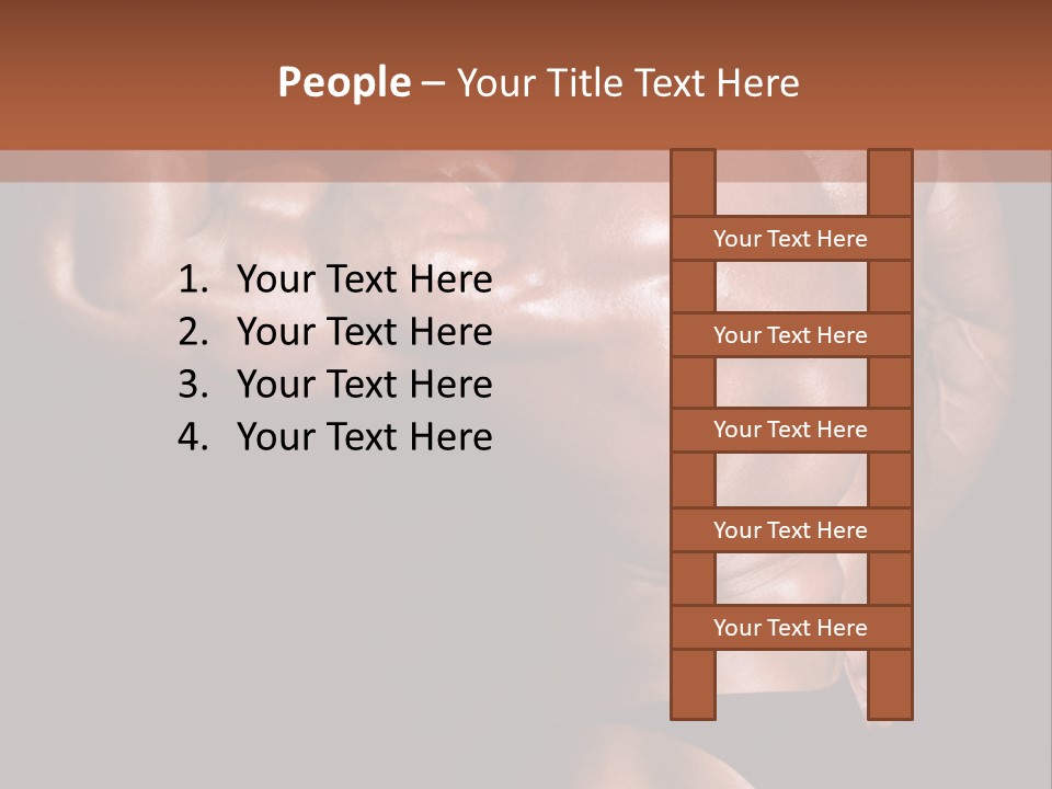 Torso Nipple Black PowerPoint Template