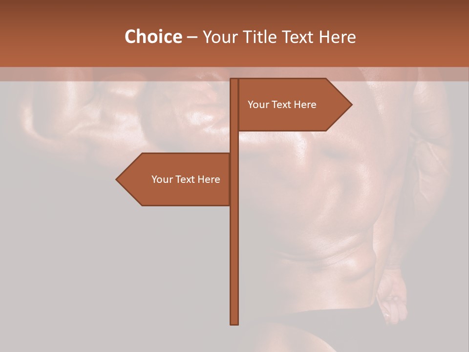 Torso Nipple Black PowerPoint Template