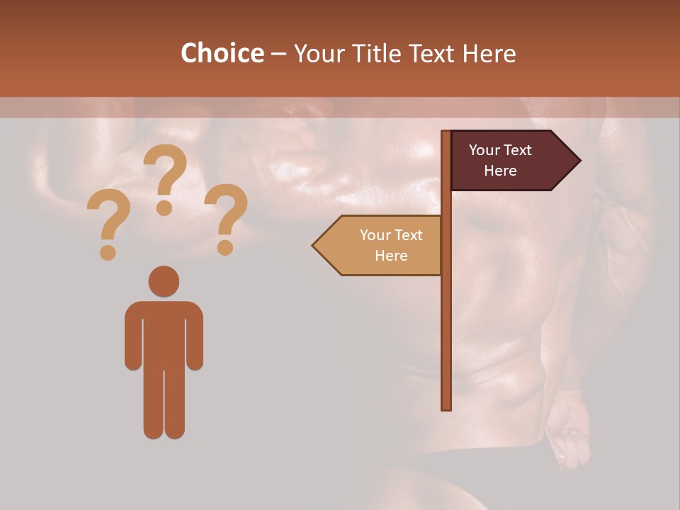 Torso Nipple Black PowerPoint Template