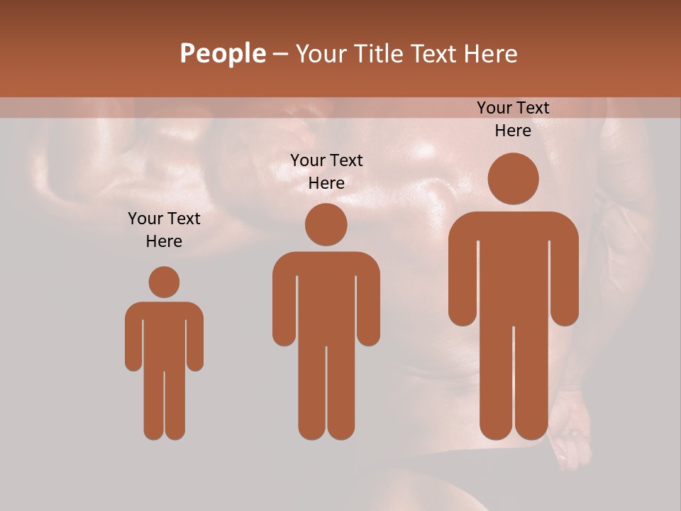 Torso Nipple Black PowerPoint Template