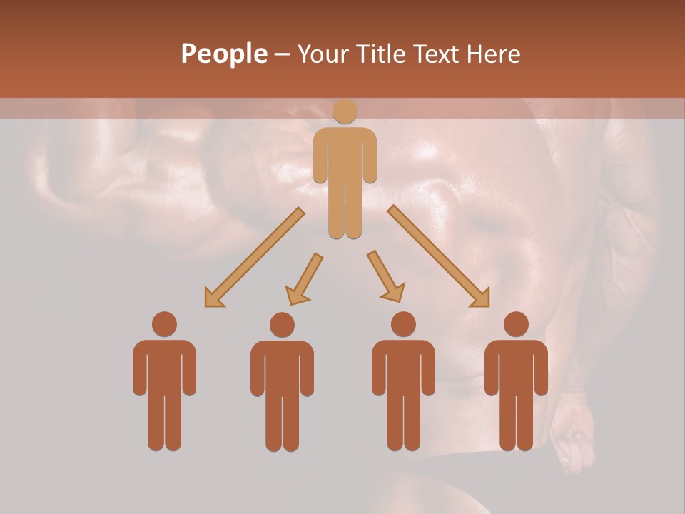 Torso Nipple Black PowerPoint Template