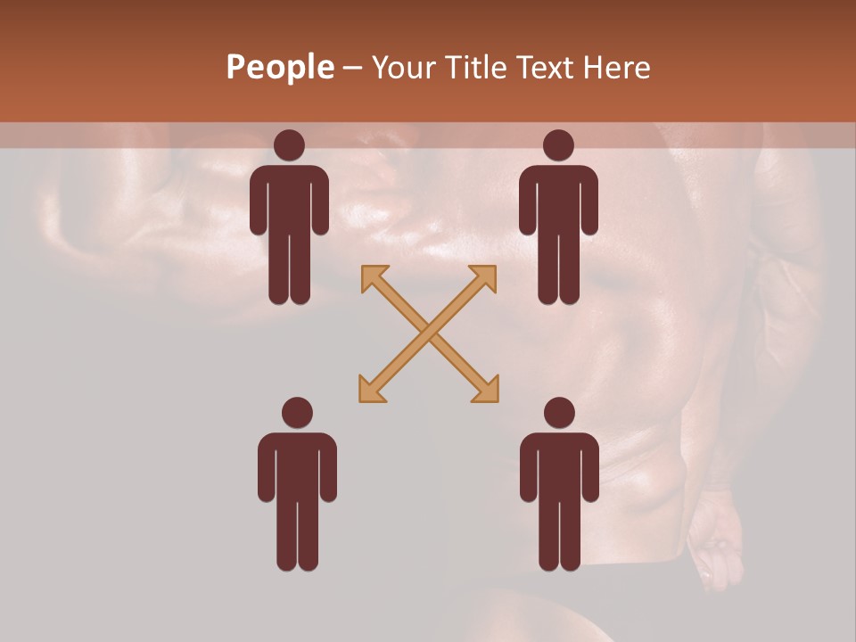 Torso Nipple Black PowerPoint Template