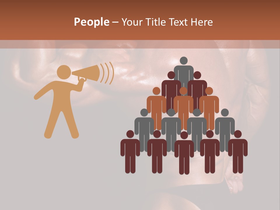 Torso Nipple Black PowerPoint Template