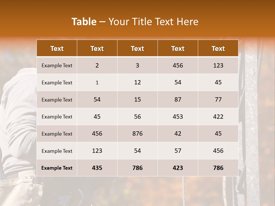 Climbing Construction Telecommunications Equipment PowerPoint Template