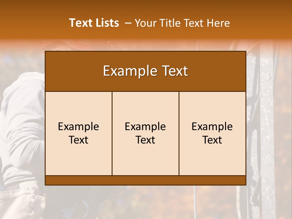 Climbing Construction Telecommunications Equipment PowerPoint Template