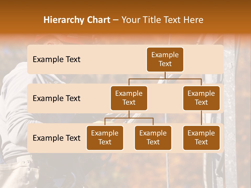 Climbing Construction Telecommunications Equipment PowerPoint Template