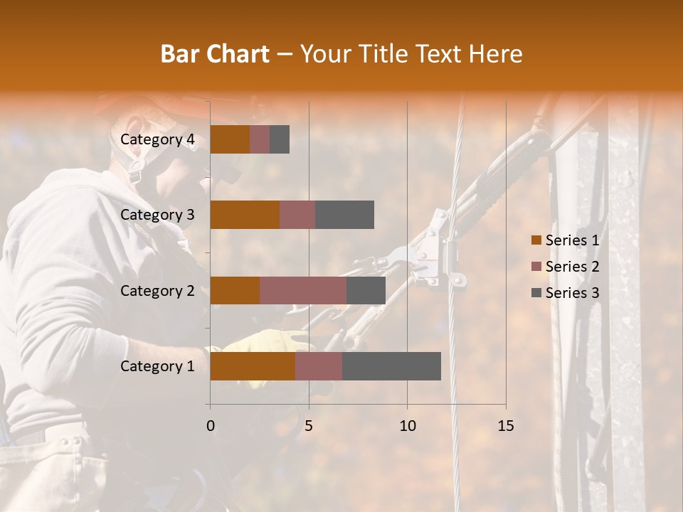 Climbing Construction Telecommunications Equipment PowerPoint Template