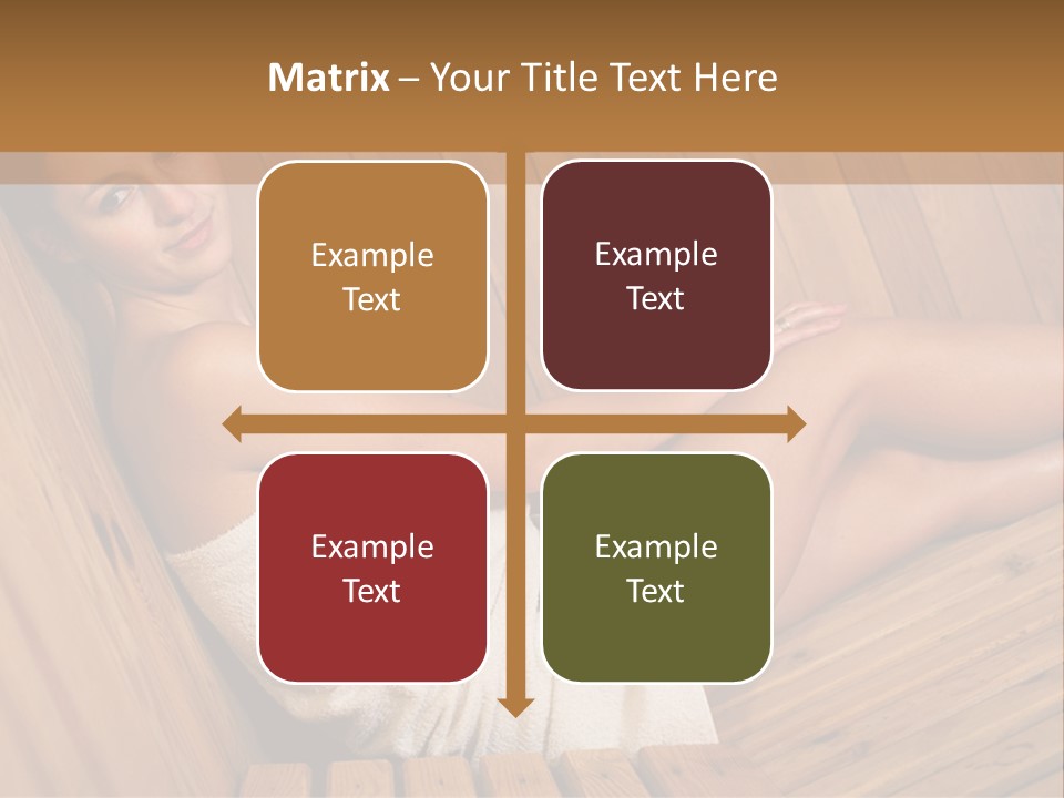 Warm Sauna Pretty PowerPoint Template