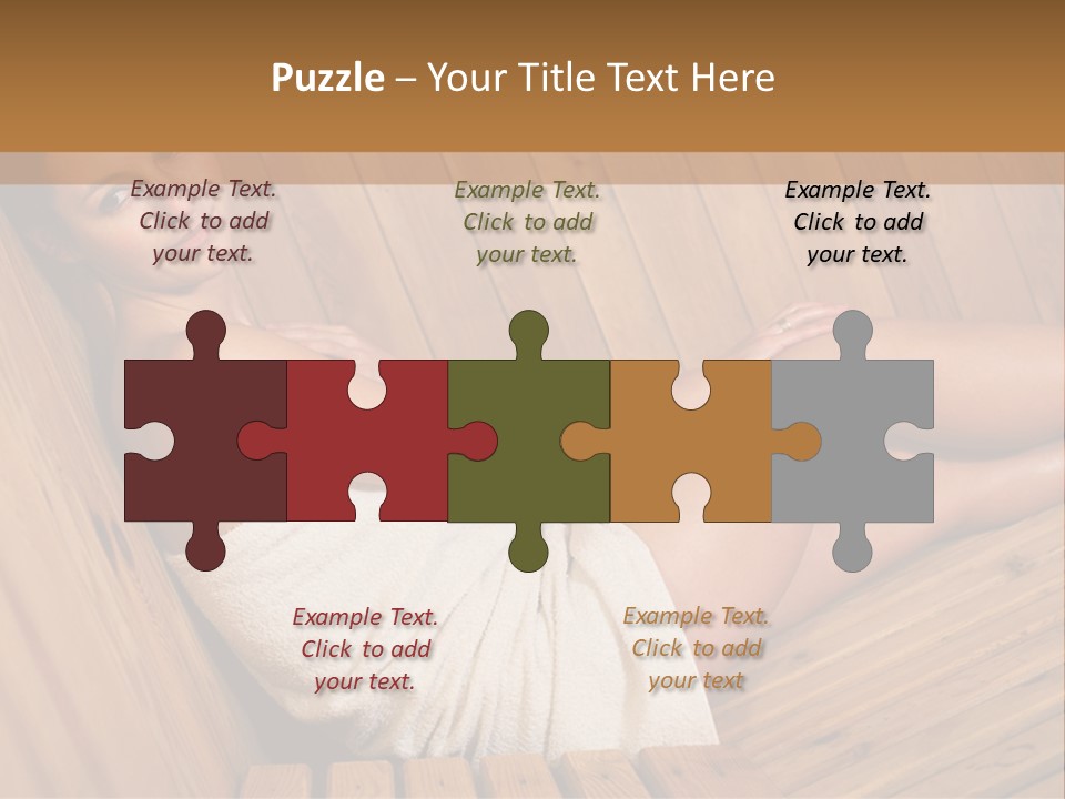 Warm Sauna Pretty PowerPoint Template