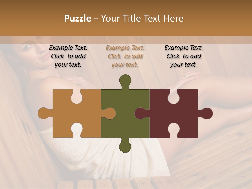 Warm Sauna Pretty PowerPoint Template