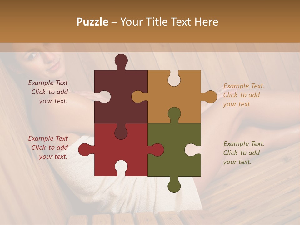 Warm Sauna Pretty PowerPoint Template