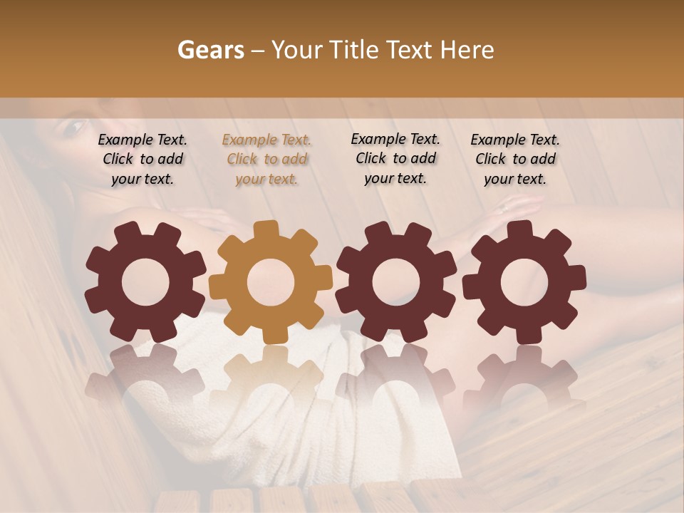 Warm Sauna Pretty PowerPoint Template