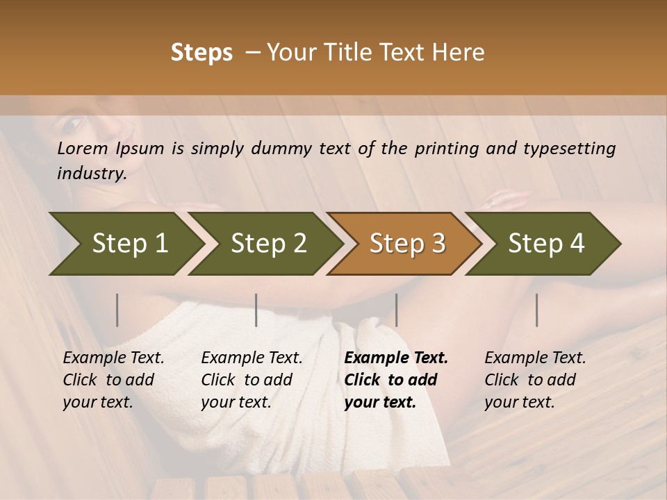 Warm Sauna Pretty PowerPoint Template