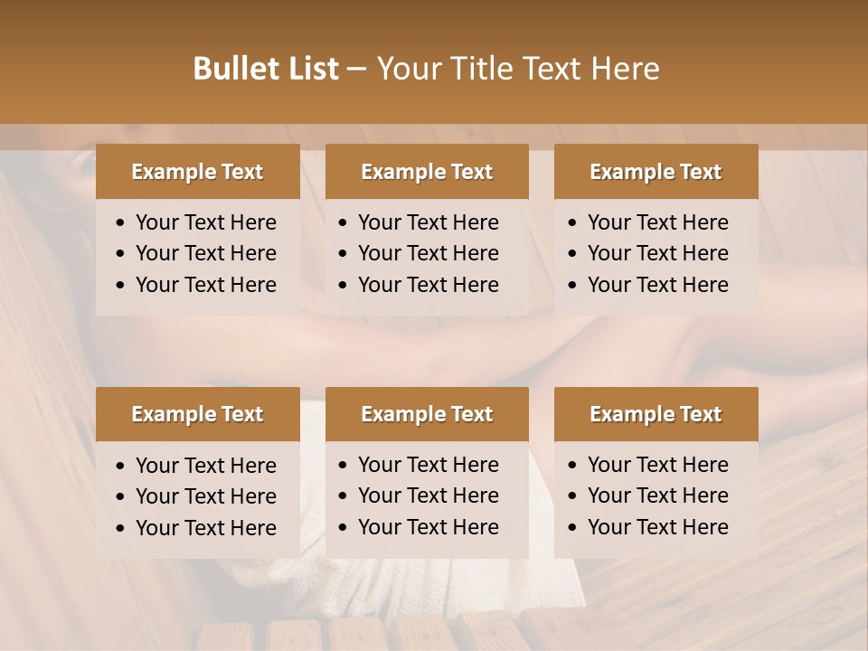 Warm Sauna Pretty PowerPoint Template