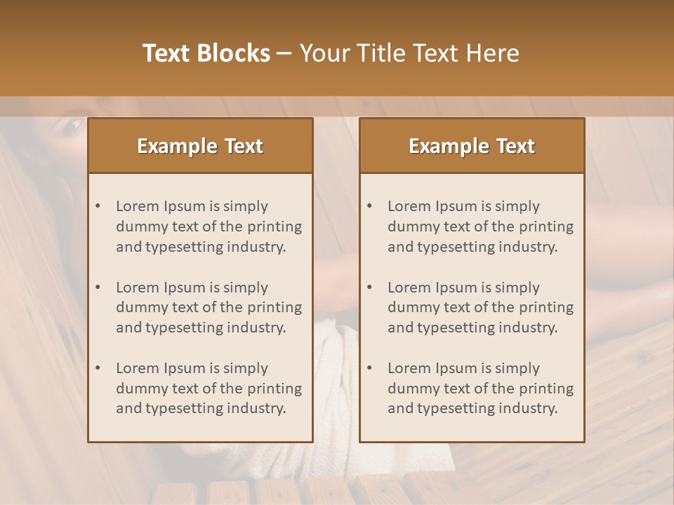 Warm Sauna Pretty PowerPoint Template