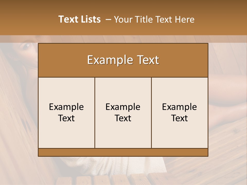 Warm Sauna Pretty PowerPoint Template