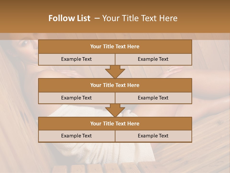 Warm Sauna Pretty PowerPoint Template