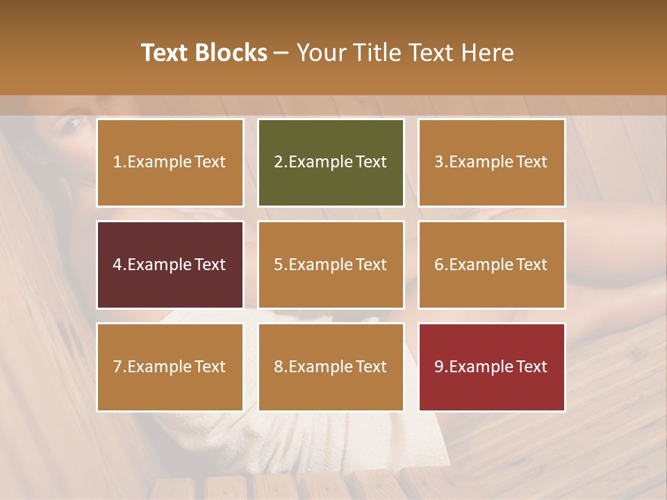 Warm Sauna Pretty PowerPoint Template