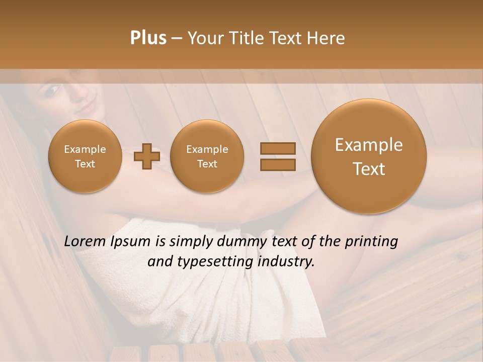 Warm Sauna Pretty PowerPoint Template