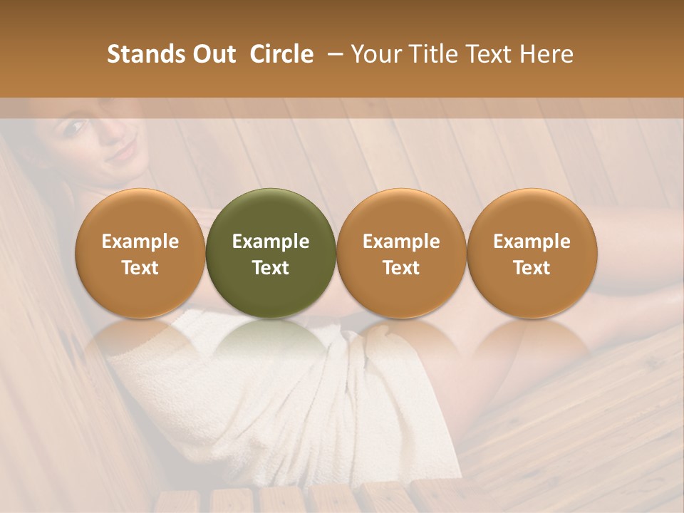 Warm Sauna Pretty PowerPoint Template