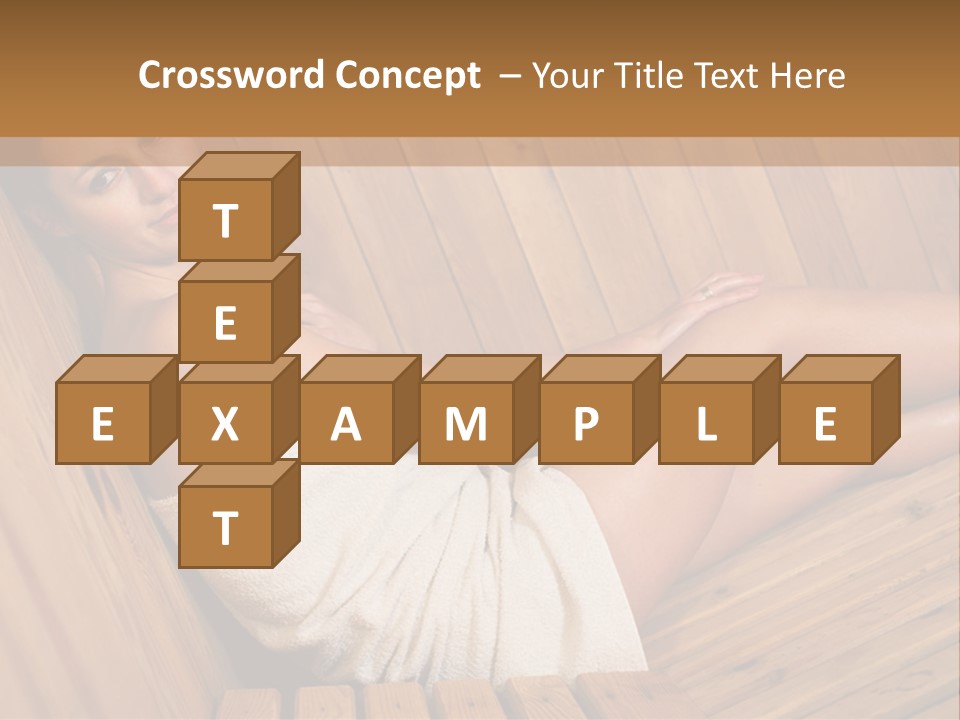 Warm Sauna Pretty PowerPoint Template