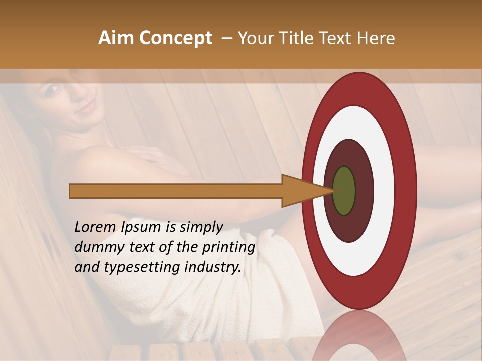 Warm Sauna Pretty PowerPoint Template